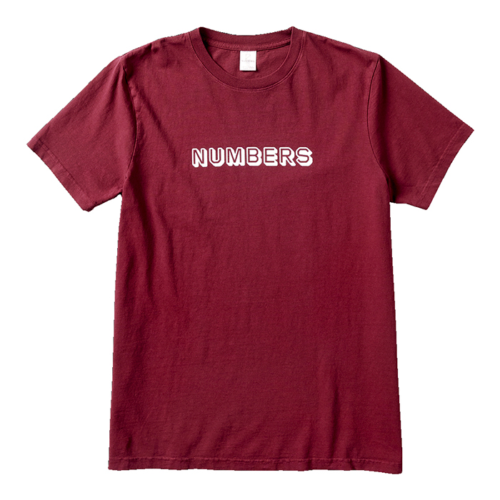Numbers-SS Tee-Burgundy-Front_w